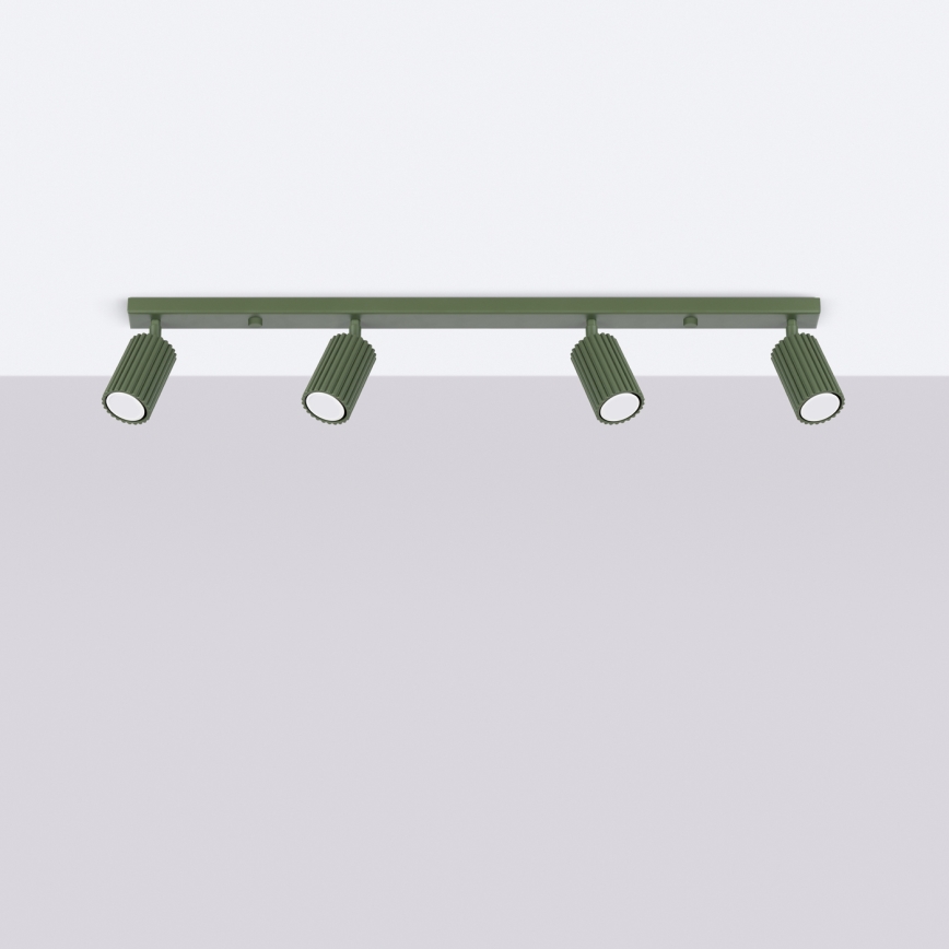 Strahler KARBON 4xGU10/10W/230V grün