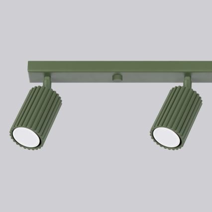 Strahler KARBON 4xGU10/10W/230V grün