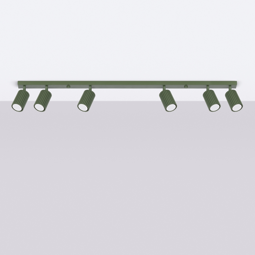 Strahler KARBON 6xGU10/10W/230V grün