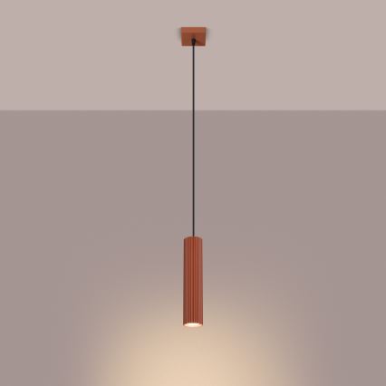 Hängeleuchte KARBON 1xGU10/10W/230V rot