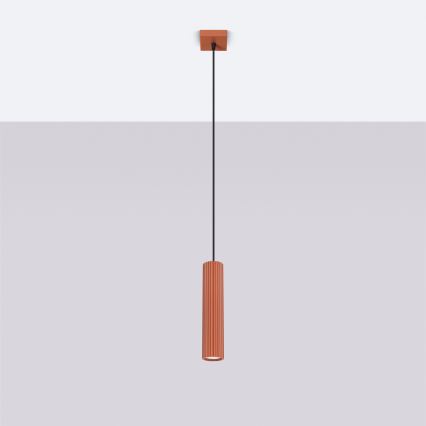 Hängeleuchte KARBON 1xGU10/10W/230V rot