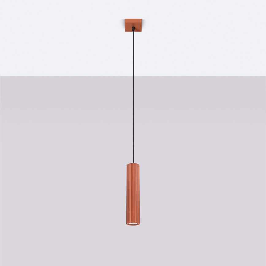 Hängeleuchte KARBON 1xGU10/10W/230V rot