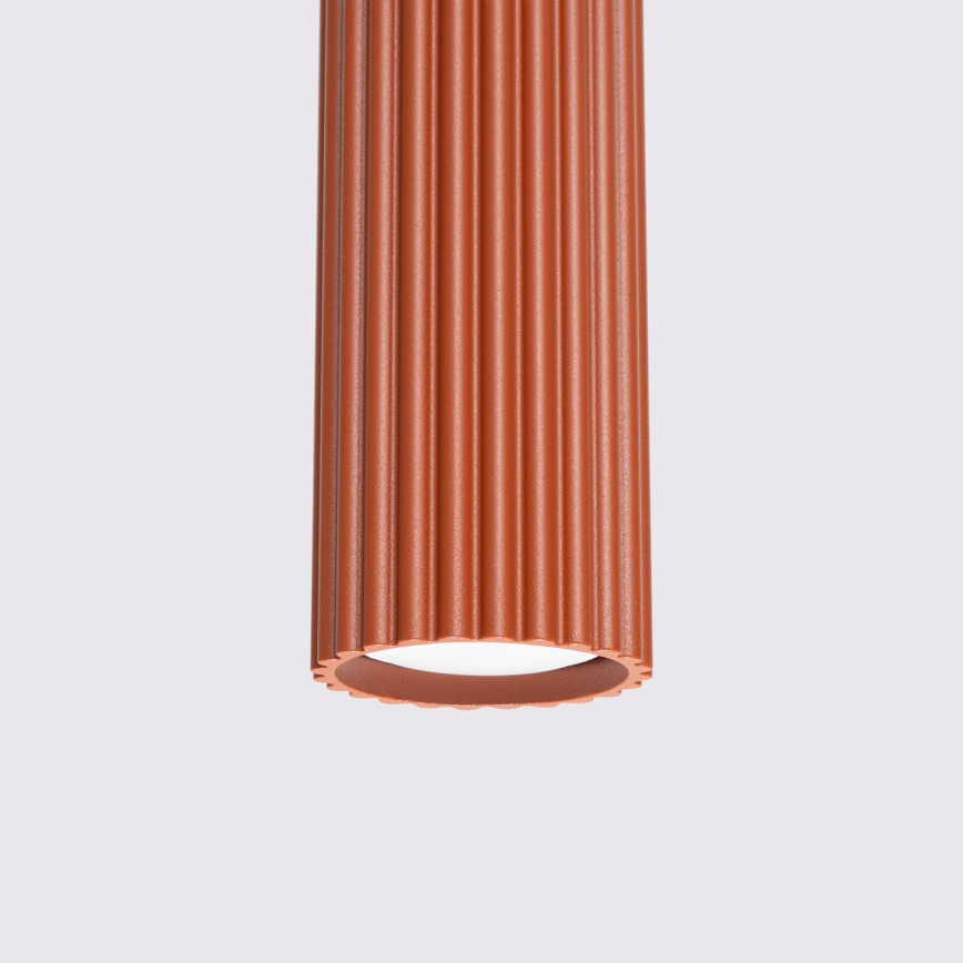 Hängeleuchte KARBON 3xGU10/10W/230V rot