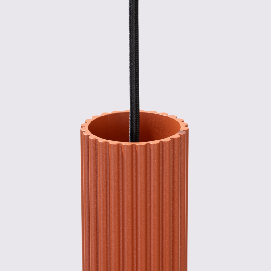 Hängeleuchte KARBON 3xGU10/10W/230V rot