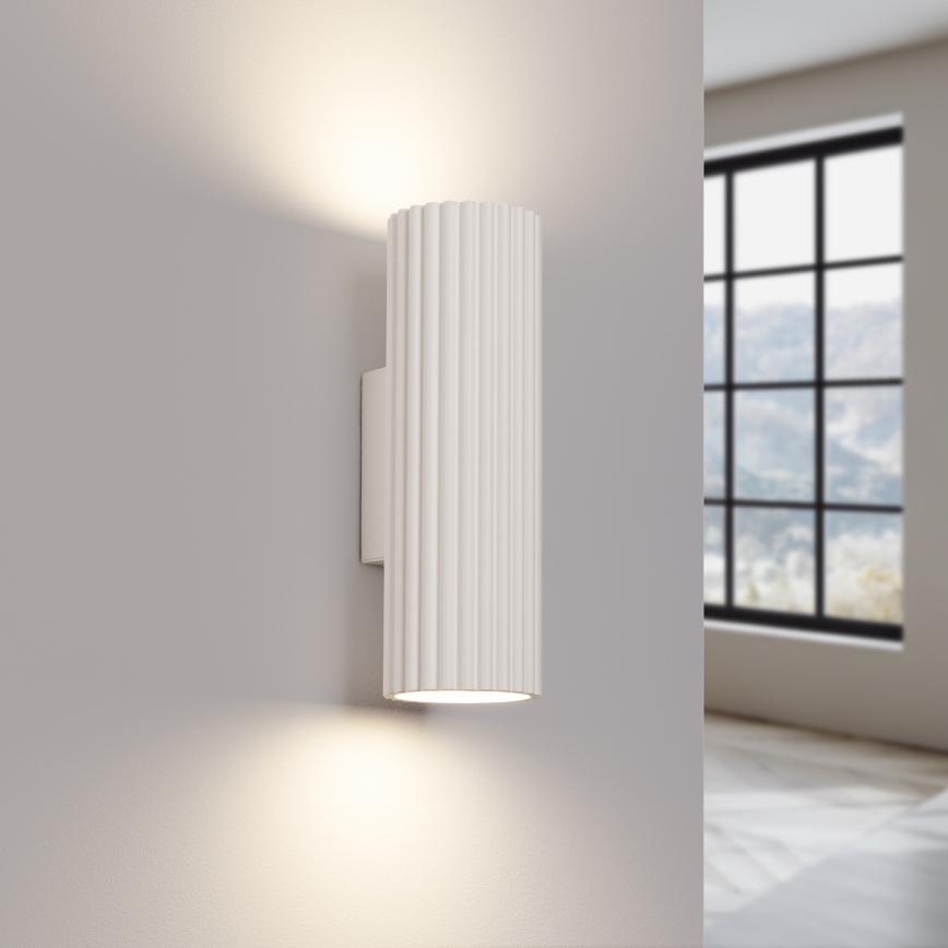 Wandleuchte KARBON 2xGU10/10W/230V cremefarben