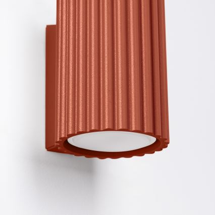 Wandleuchte KARBON 1xGU10/10W/230V rot