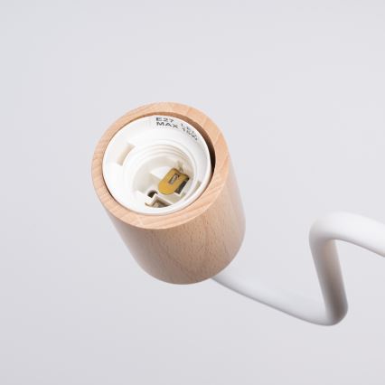Wandleuchte TIMBO 1xE27/15W/230V weiß/beige/Buche