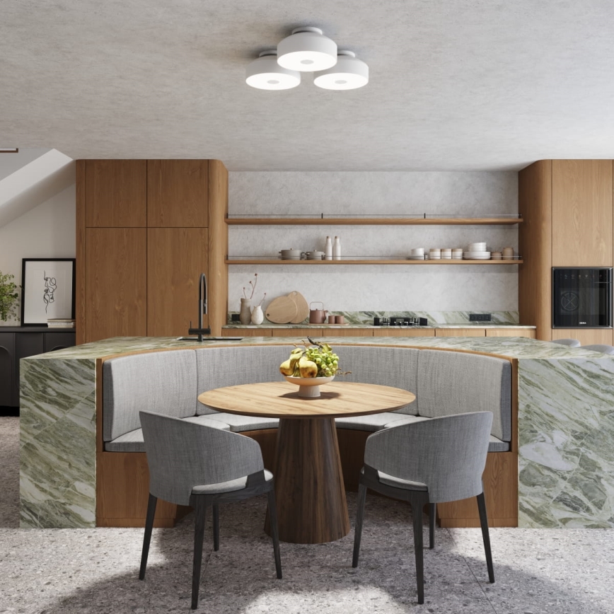 Deckenleuchte OMIQ 4xE27/15W/230V Ø 30 cm weiß