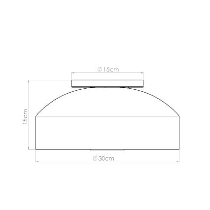 Deckenleuchte OMIQ 4x E27/15W/230V Ø 30 cm, schwarz