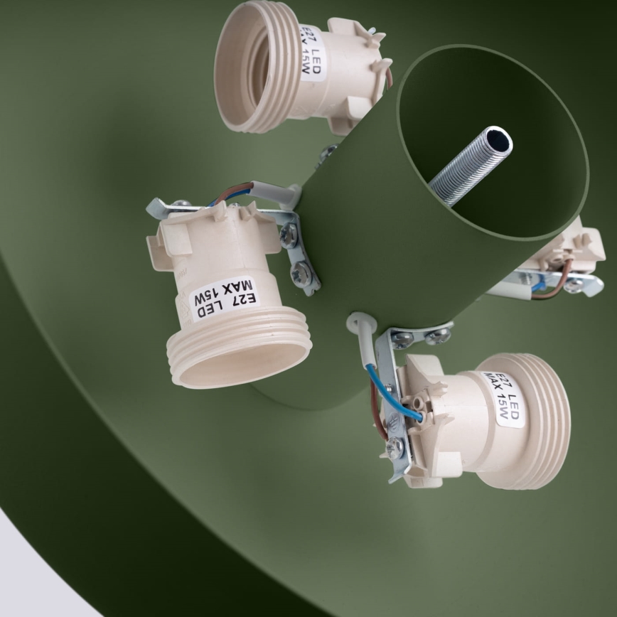 Deckenleuchte OMIQ 4xE27/15W/230V pr. 30 cm grün