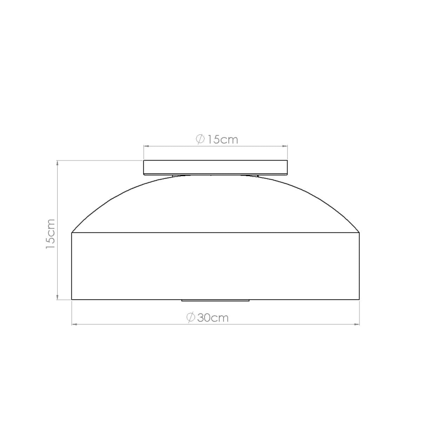 Deckenleuchte OMIQ 4xE27/15W/230V pr. 30 cm grün