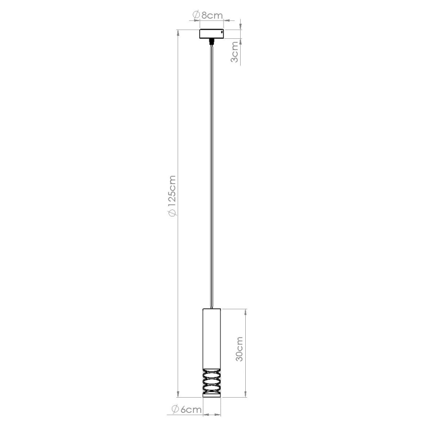 Hängeleuchte LAMI 1xGU10/10W/230V weiß