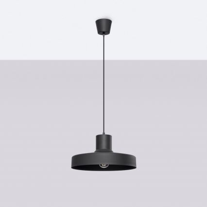 Hängeleuchte BILO 1xE27/15W/230V d 35 cm schwarz