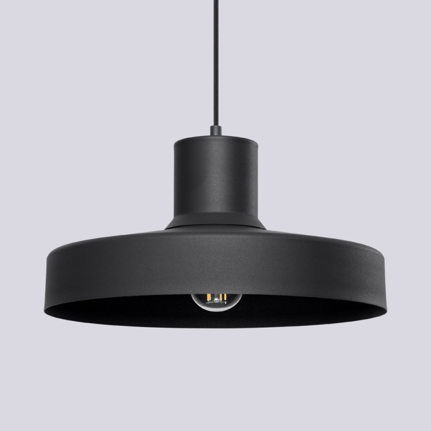 Hängeleuchte BILO 1xE27/15W/230V d 35 cm schwarz