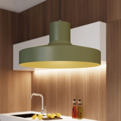 Hängeleuchte BILO 1xE27/15W/230V d 35 cm grün