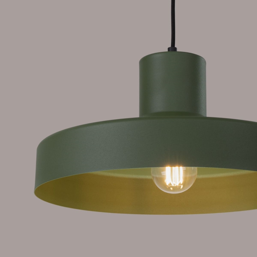 Hängeleuchte BILO 1xE27/15W/230V d 35 cm grün