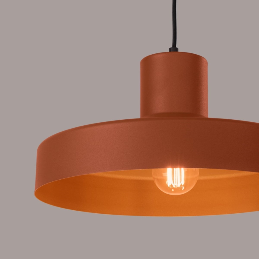 Hängeleuchte BILO 1xE27/15W/230V d 35 cm orange