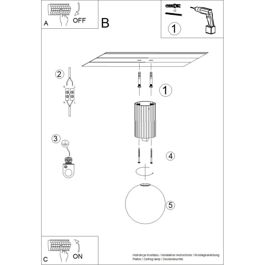 Deckenleuchte für Badezimmer HALO 1xG9/8W/230V d 12 cm IP44 schwarz