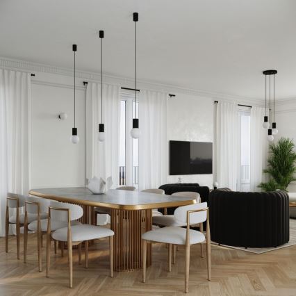 Hängeleuchte HALO 3xG9/8W/230V d 25 cm schwarz