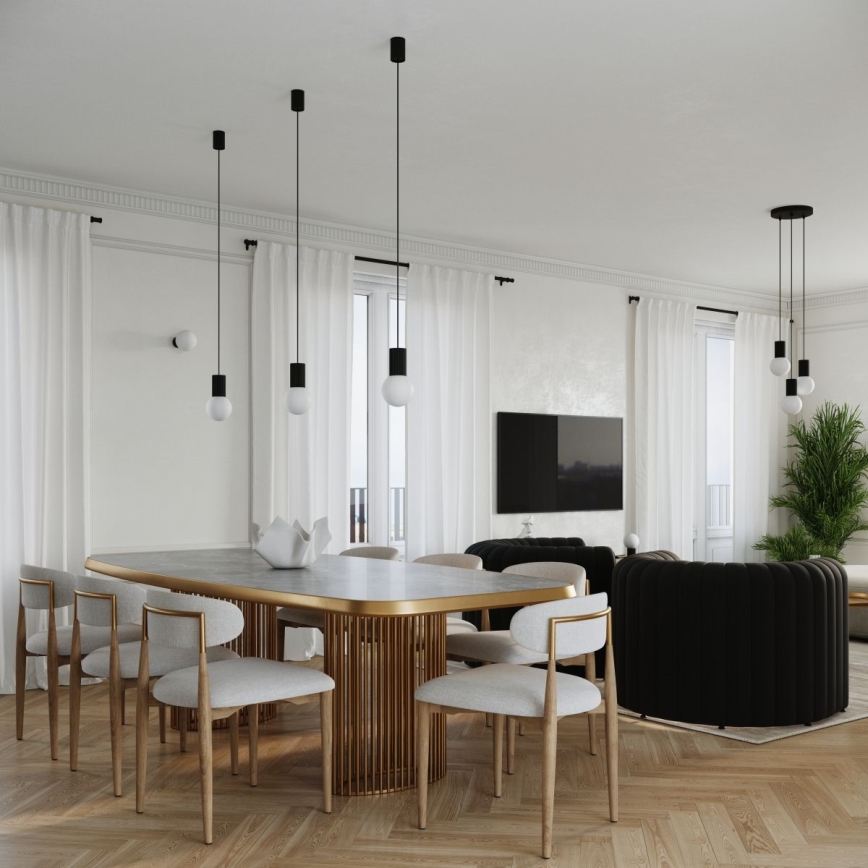 Hängeleuchte HALO 3xG9/8W/230V d 25 cm schwarz