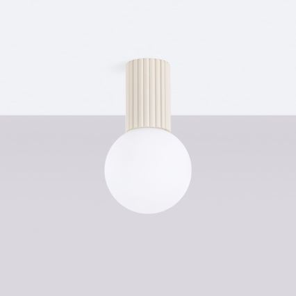 Deckenleuchte für Badezimmer HALO 1xG9/8W/230V d 12 cm IP44 cremefarben