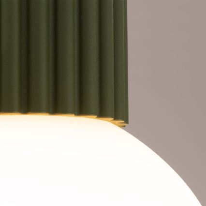 Deckenleuchte für Badezimmer HALO 1xG9/8W/230V d 12 cm IP44 grün