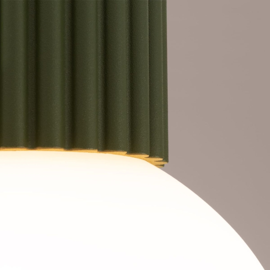 Deckenleuchte für Badezimmer HALO 1xG9/8W/230V d 12 cm IP44 grün