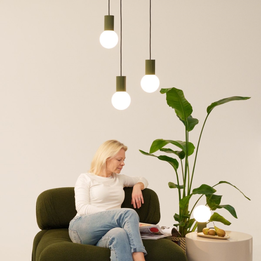 Hängeleuchte HALO 3xG9/8W/230V d 25 cm grün