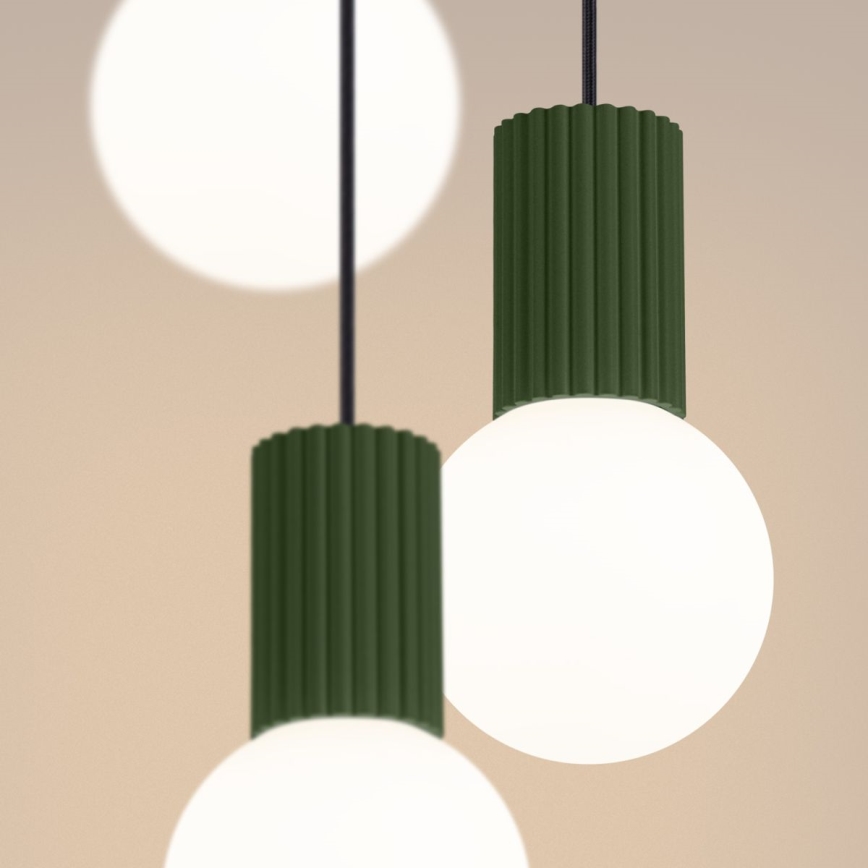 Hängeleuchte HALO 3xG9/8W/230V d 25 cm grün