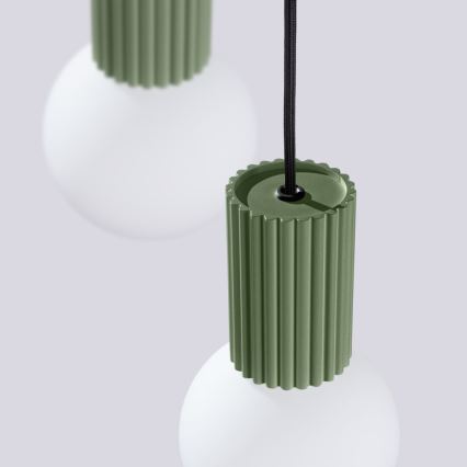 Hängeleuchte HALO 3xG9/8W/230V d 25 cm grün