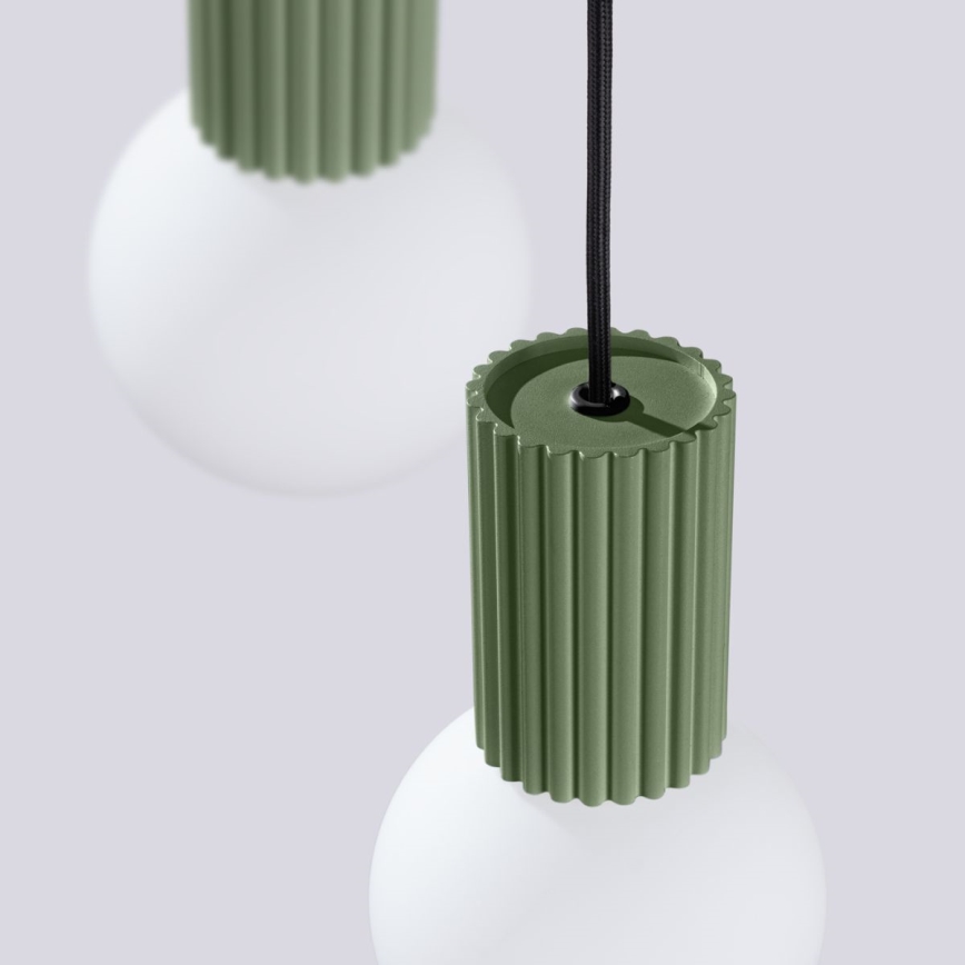 Hängeleuchte HALO 3xG9/8W/230V d 25 cm grün