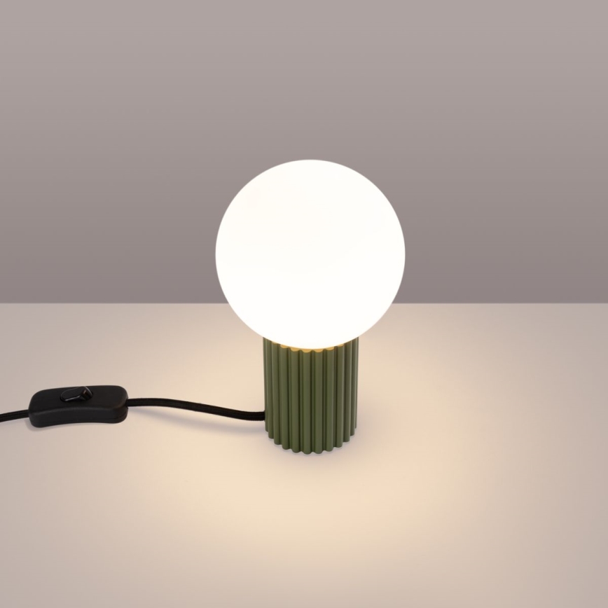 Tischleuchte HALO 1xG9/8W/230V d 12 cm grün