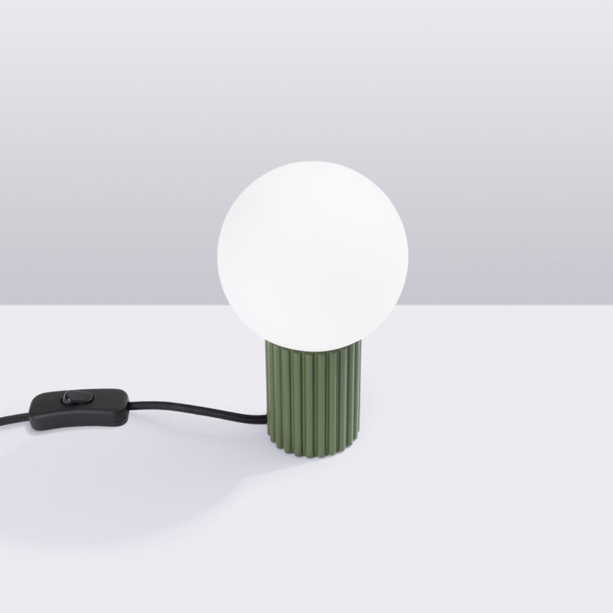 Tischleuchte HALO 1xG9/8W/230V d 12 cm grün