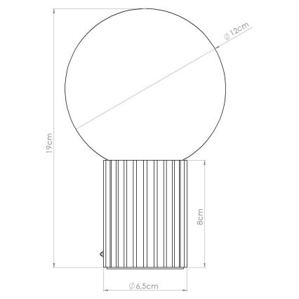 Tischleuchte HALO 1xG9/8W/230V d 12 cm grün
