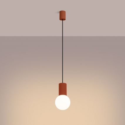 Hängeleuchte HALO 1xG9/8W/230V d 12 cm orange