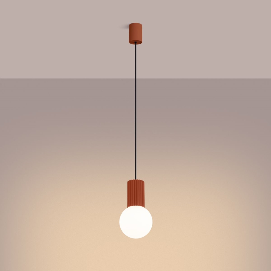 Hängeleuchte HALO 1xG9/8W/230V d 12 cm orange
