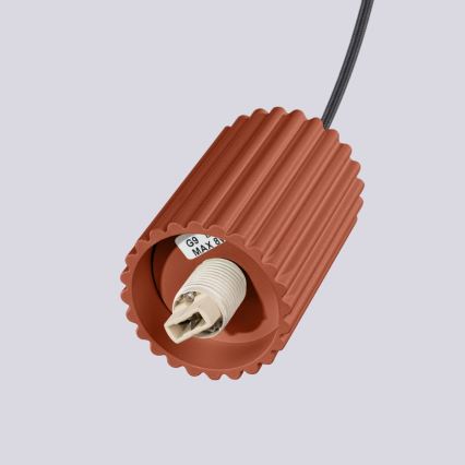 Hängeleuchte HALO 1xG9/8W/230V d 12 cm orange