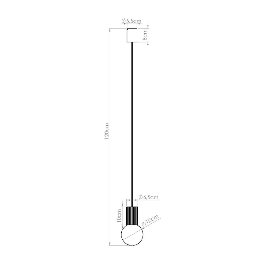 Hängeleuchte HALO 1xG9/8W/230V d 12 cm orange