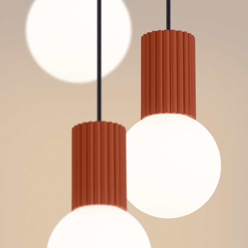 Hängeleuchte HALO 3xG9/8W/230V d 25 cm orange