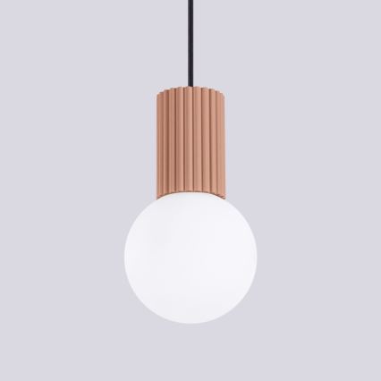 Hängeleuchte HALO 1xG9/8W/230V d 12 cm braun
