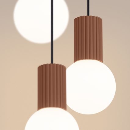 Hängeleuchte HALO 3xG9/8W/230V d 25 cm braun