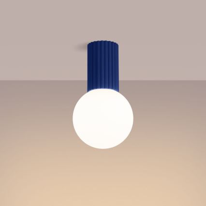 Deckenleuchte für Badezimmer HALO 1xG9/8W/230V d 12 cm IP44 blau