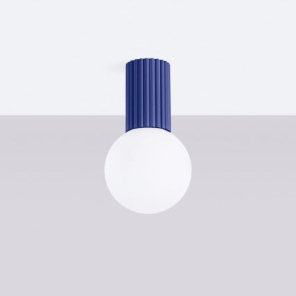 Deckenleuchte für Badezimmer HALO 1xG9/8W/230V d 12 cm IP44 blau