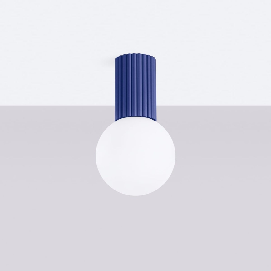 Deckenleuchte für Badezimmer HALO 1xG9/8W/230V d 12 cm IP44 blau