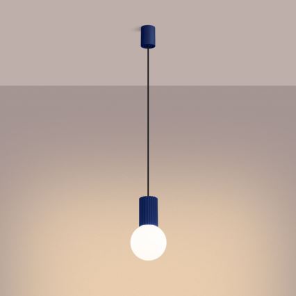 Hängeleuchte HALO 1xG9/8W/230V d 12 cm blau