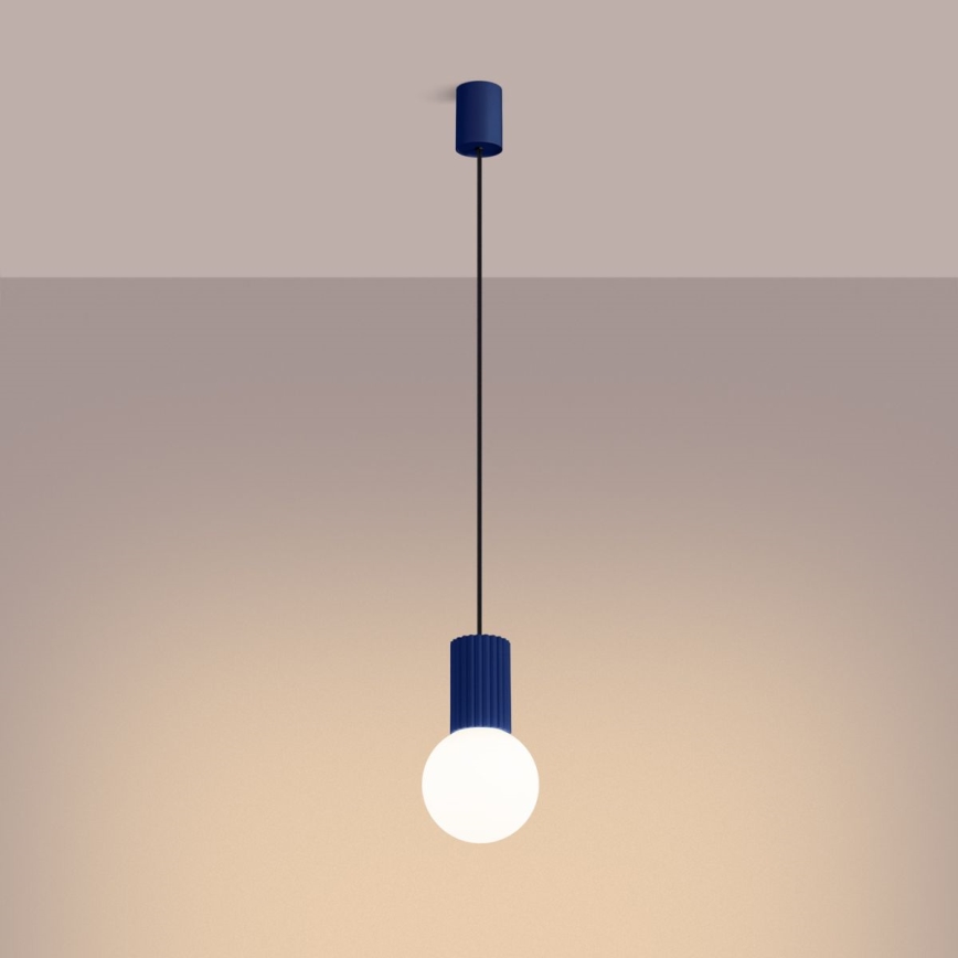 Hängeleuchte HALO 1xG9/8W/230V d 12 cm blau