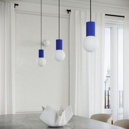 Hängeleuchte HALO 1xG9/8W/230V d 12 cm blau