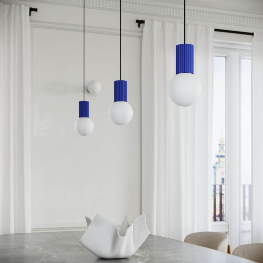 Hängeleuchte HALO 1xG9/8W/230V d 12 cm blau