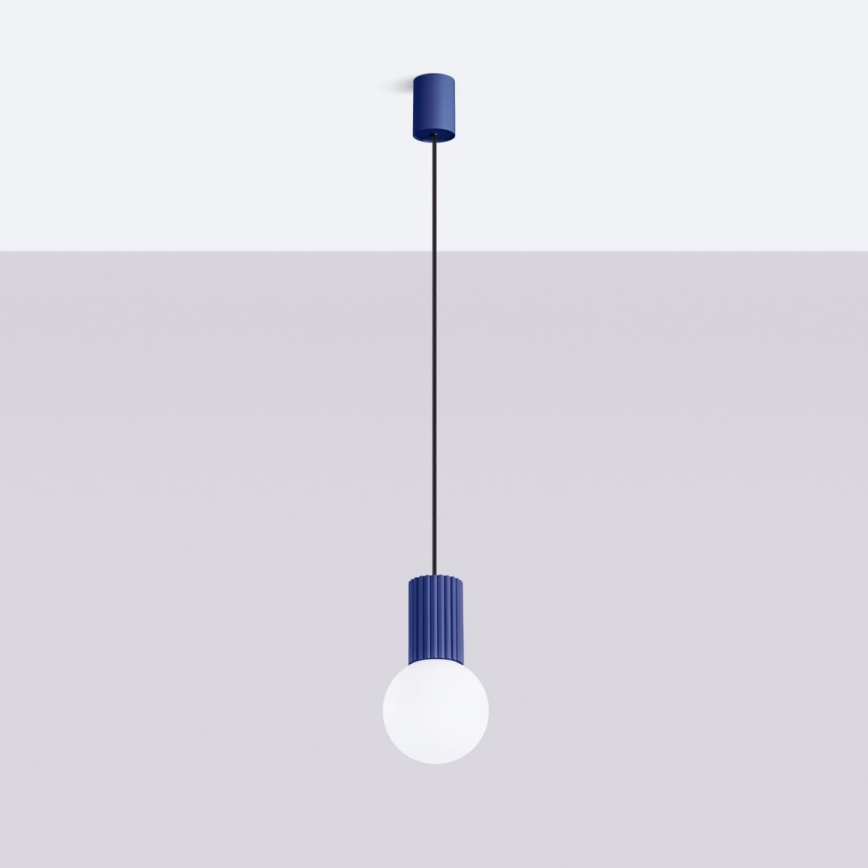 Hängeleuchte HALO 1xG9/8W/230V d 12 cm blau