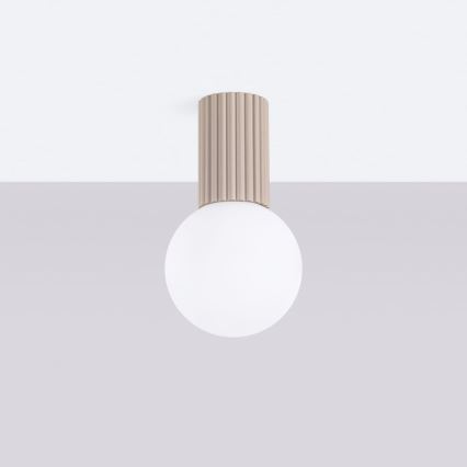 Deckenleuchte für Badezimmer HALO 1xG9/8W/230V d 12 cm IP44 beige